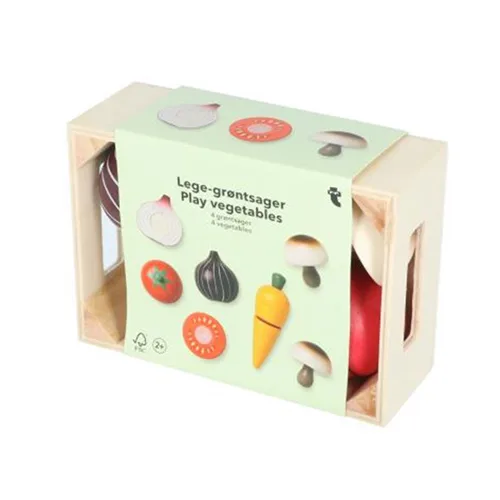 Set di giocattoli in legno «Play vegetables» (Flying Tiger Copenhagen)