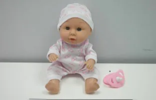 Bambola di plastica «Playset baby doll 21cm with car seat 23cm, pink» — foto 4 dell'alert A12/01613/23