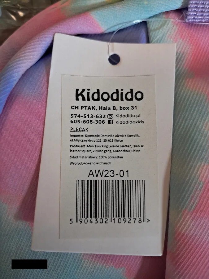 Zaino per bambini «Plecak» (KIDODIDO)