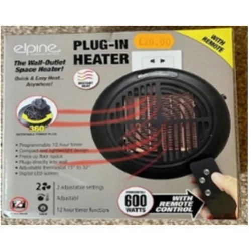 Riscaldatore elettrico «Plug-In Heater» — foto 1 dell'alert SR/00290/25