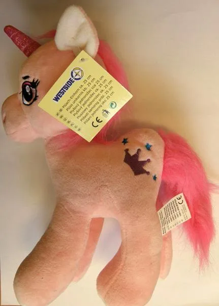 Giocattolo morbido «Plüsch-Einhorn ca. 25 cm» (Westside)