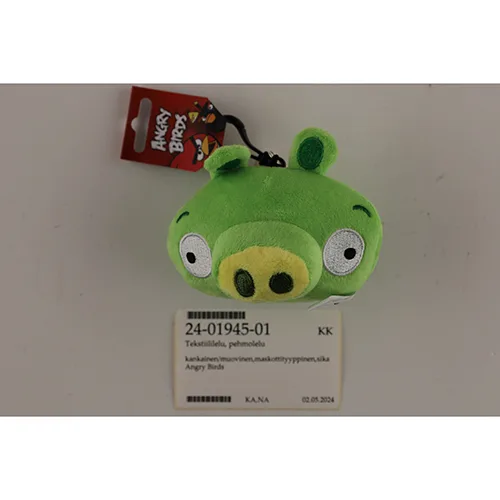 Set di giocattoli morbidi «Plush Bag Clip - Red, Plush Bag Clip - Leonard» (Angry birds)