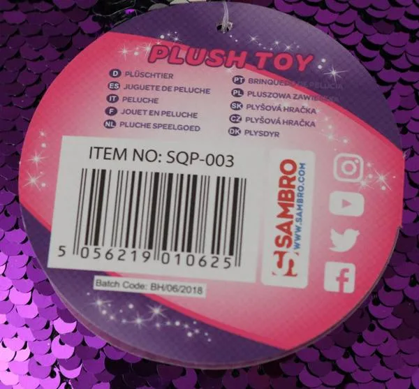 Giocattolo morbido con paillettes «Plush clip-on and Plush toy» — foto 4 dell'alert A12/0955/19