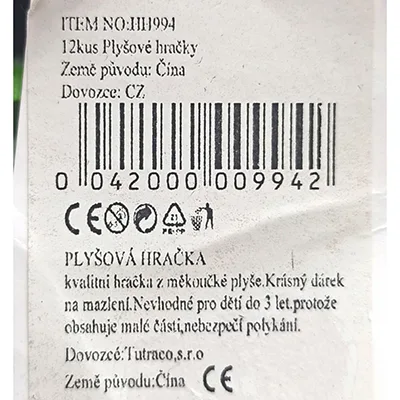 Giocattolo morbido «Plush panda /PLYSOVÁ HRACKA» — foto 4 dell'alert SR/00729/26