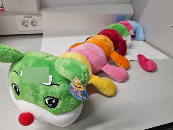 Giocattolo morbido «PLUSH TOY CATERPILLAR» (GRAN TOYS)