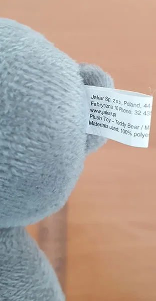 Giocattolo morbido «Plush Toy - Teddy Bear» — foto 2 dell'alert A12/00400/21