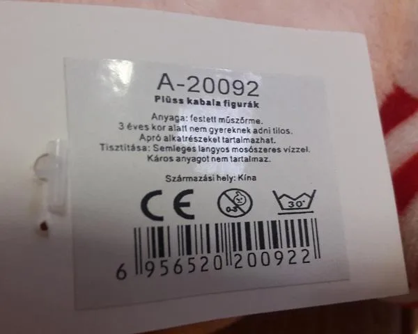 Giocattolo morbido «Plüss kabala figurák» — foto 2 dell'alert A12/1399/18