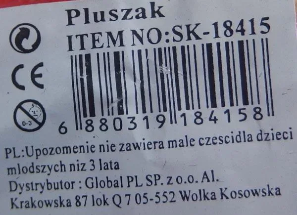 Giocattolo morbido «Pluszak (Plush toy)» — foto 3 dell'alert A11/0021/17