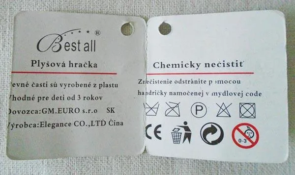 Bambola di tessuto «Plysová hracka» — foto 2 dell'alert A12/1189/17