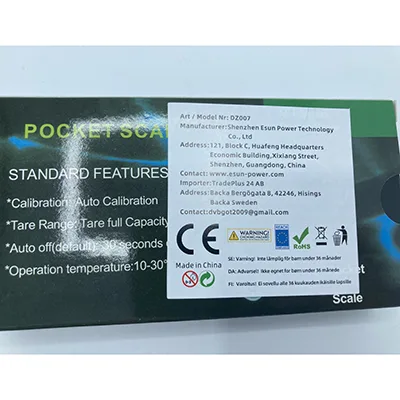 Scala «Pocket scale» — foto 3 dell'alert SR/00430/25