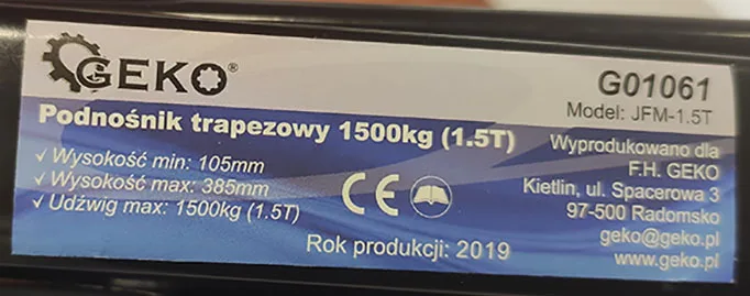 Carrello elevatore a forbice «Podnosnik trapezowy» — foto 5 dell'alert A11/00090/21
