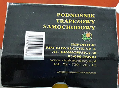 Presa di sollevamento a forbice «Podnosnik trapezowy samochodowy»