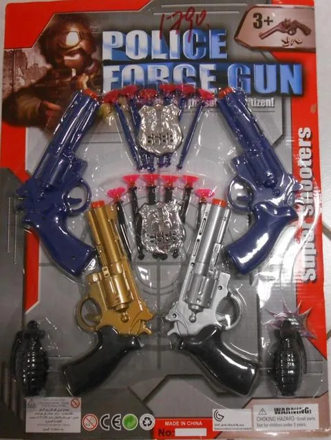 Set di pistole giocattolo «Police Force Gun» (Super Shooters)