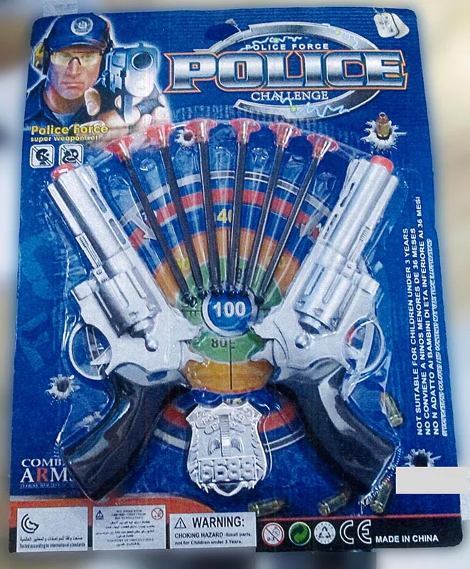 Pistola di plastica «Police Force Super Weapon Set»