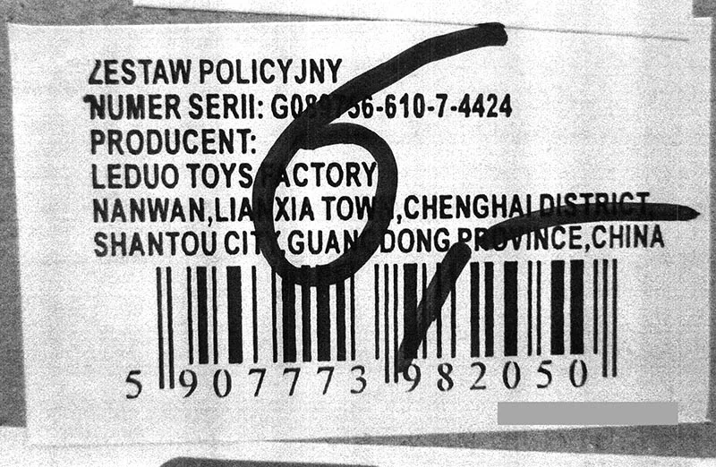 Pistola di plastica «Police Force Super Weapon Set» — foto 2 dell'alert A12/00011/20