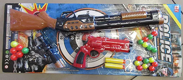 Set di pistole giocattolo «Police shooting set» (Gazelo Toys)