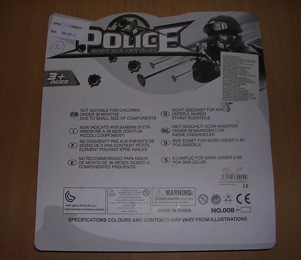 Set della polizia di giocattoli «Police soft bullet gun» — foto 3 dell'alert A12/01897/20