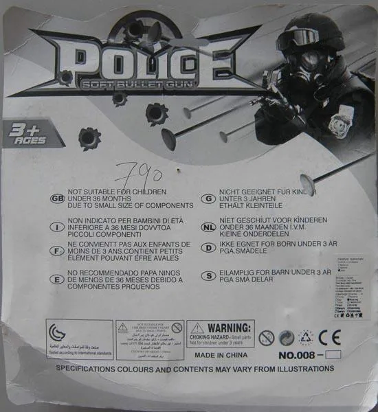 Set di polizia giocattolo «POLICE SOFT BULLET GUN» — foto 3 dell'alert A12/0371/18