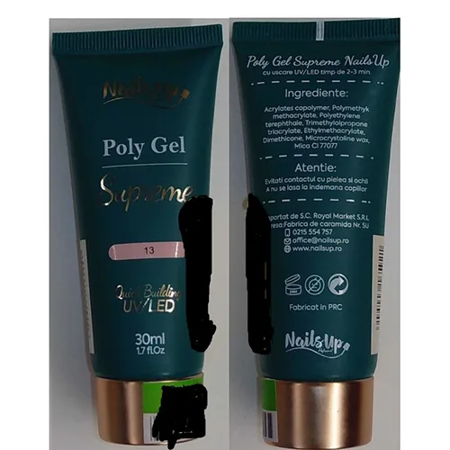 Gel per unghie «Poly Gel Supreme 013» (NailsUp)
