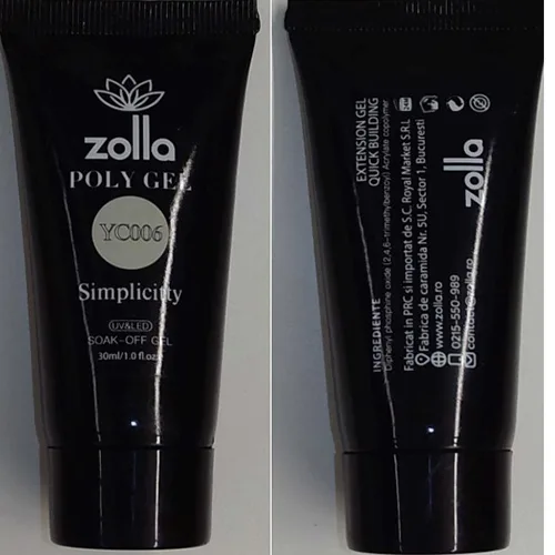 Gel per unghie «PolyGel YC006 Simplicitty» — foto 1 dell'alert SR/04285/25