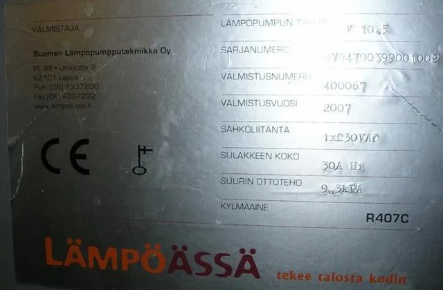Pompa di calore – Pompa di calore a terra — foto 1 dell'alert 0860/10