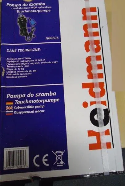 Pompa sommergibile «Pompa do SzambaTauchmotorpumpe» (Heidmann)