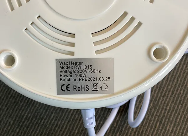Riscaldatore a cera «POP UP BEAUTY WAX HEATER» — foto 3 dell'alert A12/01333/22