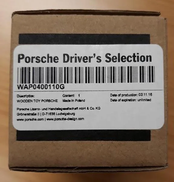 Auto di legno «Porsche Drivers Selection» — foto 3 dell'alert A12/0510/18