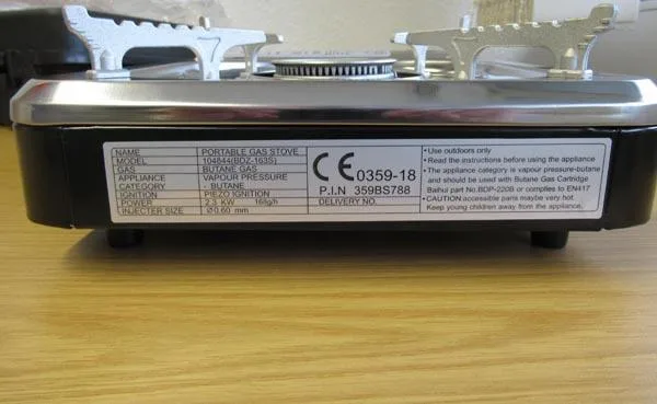 Stufa a gas portatile «Portable gas stove» — foto 2 dell'alert A12/1363/19