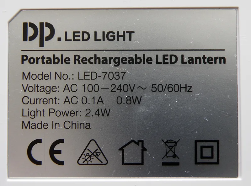 Lampada a LED portatile «Portable Rechargeable LED Lantern» — foto 3 dell'alert A12/00527/20