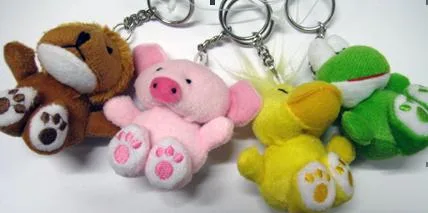 Portachiavi con morbido giocattolo (Cute key-rings)