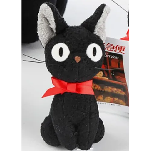 Portachiavi con giocattolo morbido «PORTE CLE PELUCHE JIJI CHAT NOIR ASSIS KIKI LA PETITE 3 SORCIERE» (STUDIO GHIBLI)