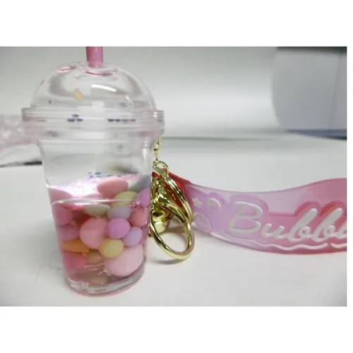 Portachiavi «Porte-clés en forme de tasse de thé aux perles de tapioca fluorescent en acrylique pour …» — foto 3 dell'alert SR/02328/25