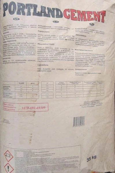 Cemento «PORTLAND CEMENT» — foto 2 dell'alert A12/1422/15