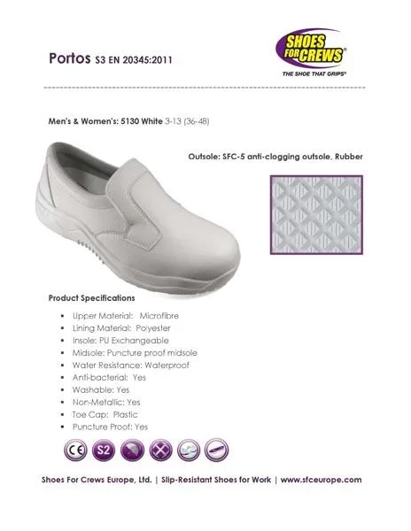 Scarpe di sicurezza «Portos White» (Shoes for Crews)