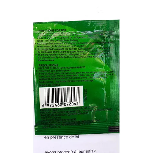 Insetticida «Powder cockroach killing bait» — foto 2 dell'alert A12/01833/24
