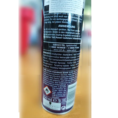 Spray per capelli «POWER HAARSPRAY 3 WETTER» — foto 4 dell'alert SR/01431/26
