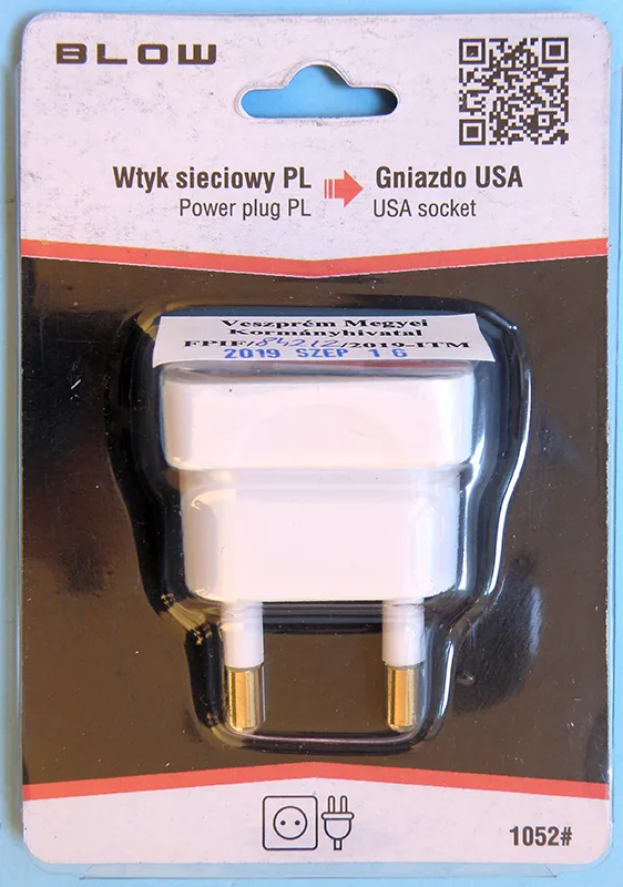 Adattatore da viaggio «Power plug PL - USA socket / ADAPTER EU-USA konnektor» — foto 2 dell'alert A12/00604/20