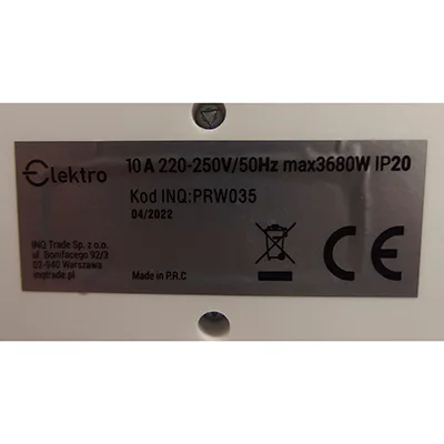 Cavo di prolunga elettrico «Power supply extension cord» — foto 4 dell'alert A11/00096/24