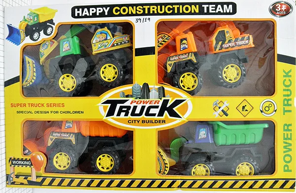 Set di camion giocattolo «Power Truck - City Builder» (Happy Construction Team)