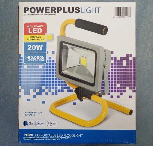 Proiettore a LED «POWERPLUSLIGHT POWLI233 Portable LED Floodlight» (VARO)