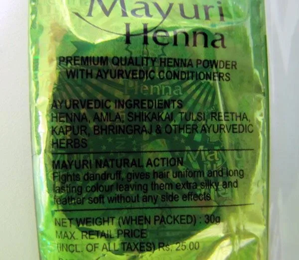Tintura per capelli «Premium Quality Henna Powder» — foto 2 dell'alert A12/1609/19