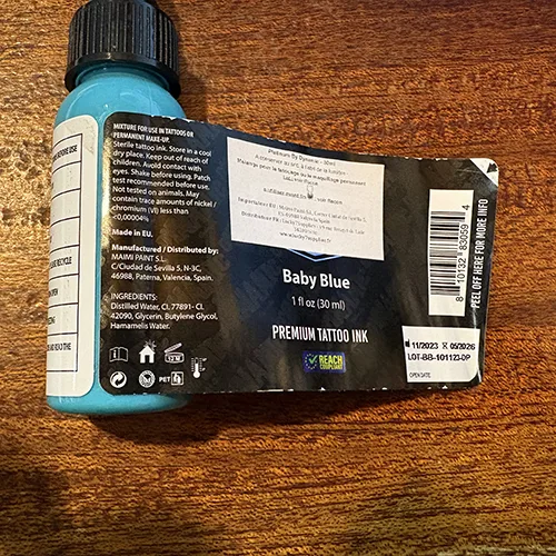 Inchiostro per tatuaggi «Premium tattoo ink» — foto 2 dell'alert SR/00211/26
