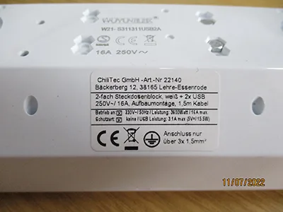Presa multiplug — foto 2 dell'alert A12/00219/23
