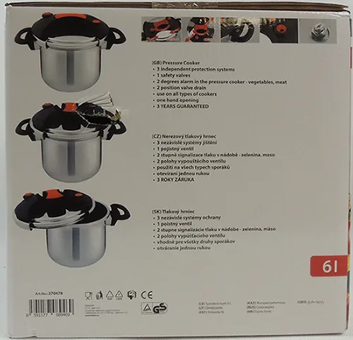Pentola a pressione «Pressure cooker TORO Victoria 6L»