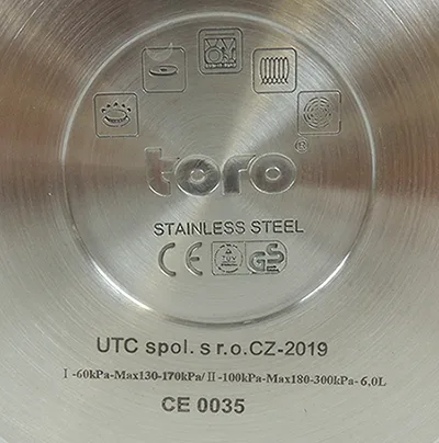 Pentola a pressione «Pressure cooker TORO Victoria 6L» — foto 3 dell'alert A12/01035/21