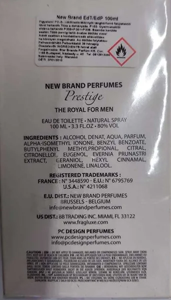 Eau de toilette «Prestige the Royal» — foto 2 dell'alert A12/02191/23
