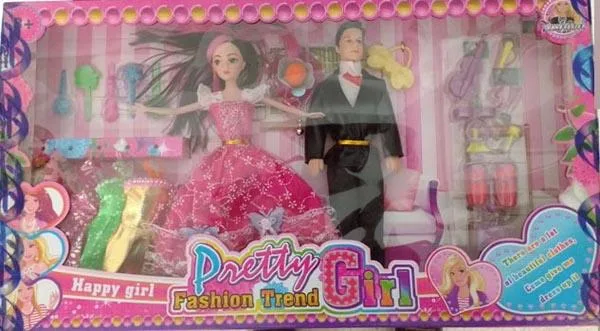 Set di bambole in plastica con accessori «Pretty-Fashion Trend Girl» — foto 3 dell'alert A12/1218/16