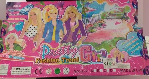 Set di bambole in plastica con accessori «Pretty-Fashion Trend Girl» — foto 4 dell'alert A12/1218/16