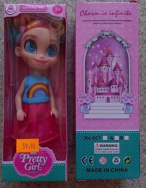 Bambola di plastica «Pretty Girl knockout» (Guang da)